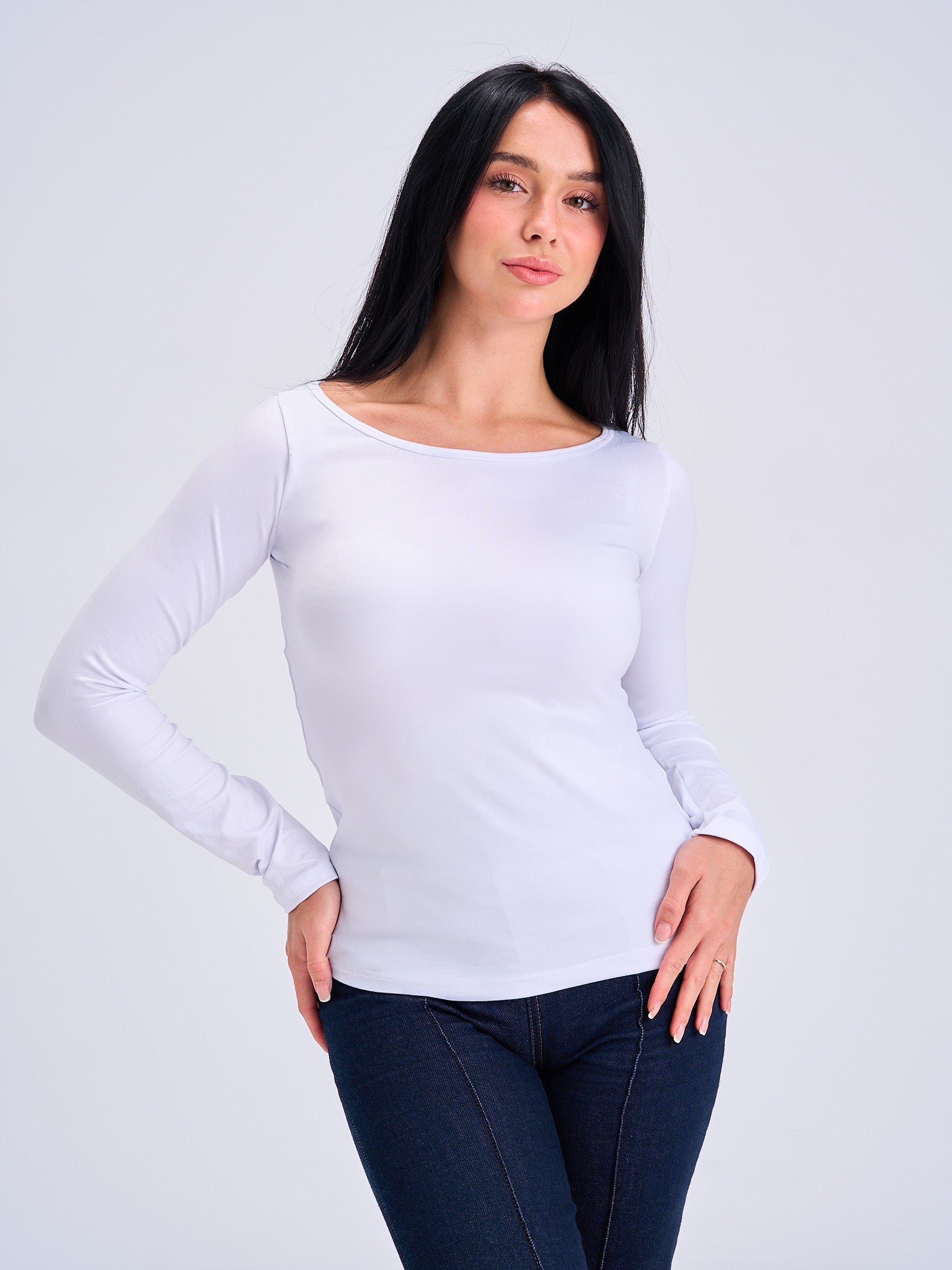 FlowNeck Longsleeve Top