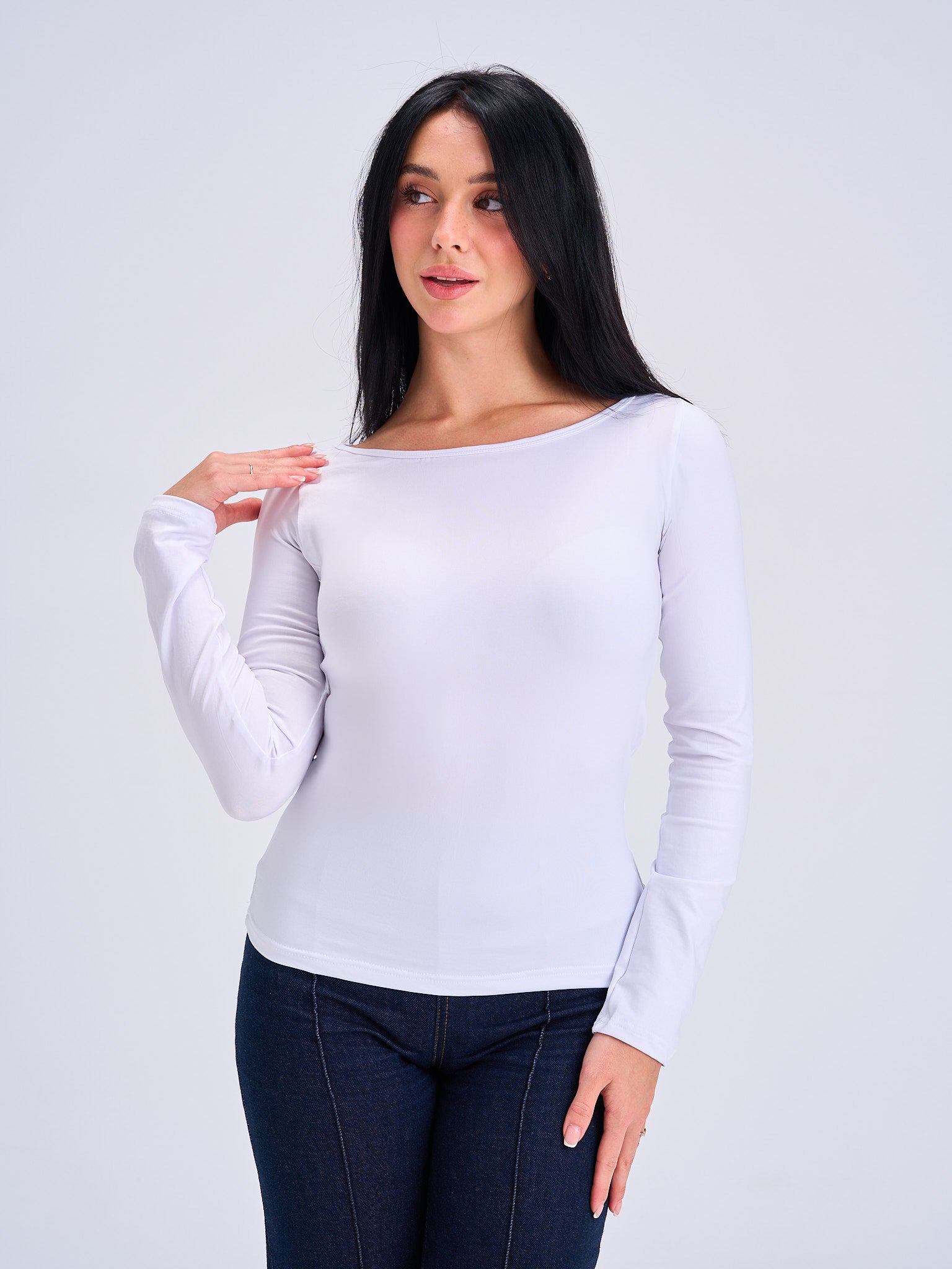 FlowNeck Longsleeve Top