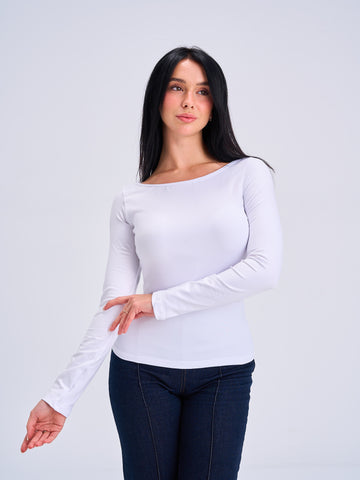 FlowNeck Longsleeve Top