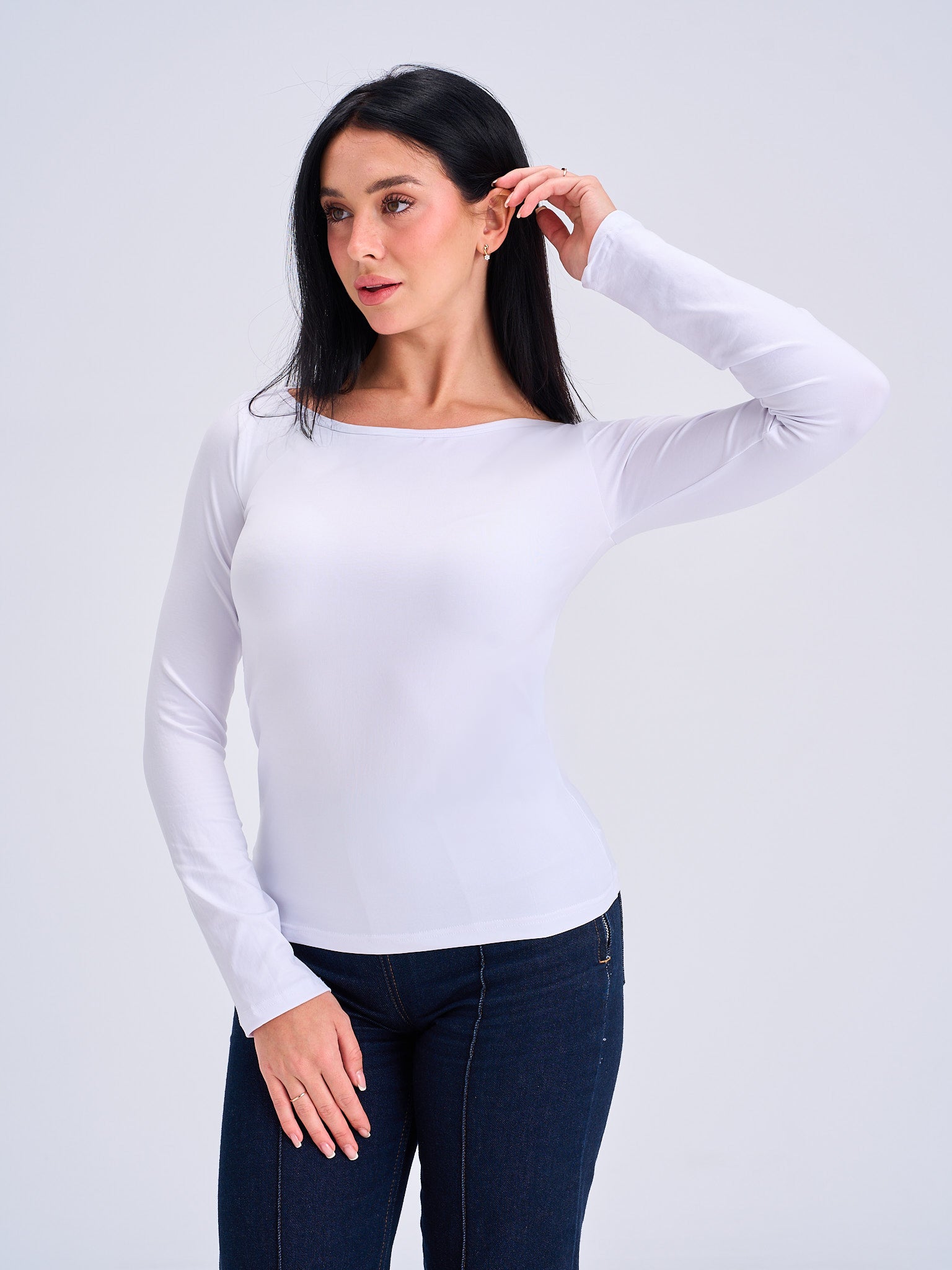 FlowNeck Longsleeve Top