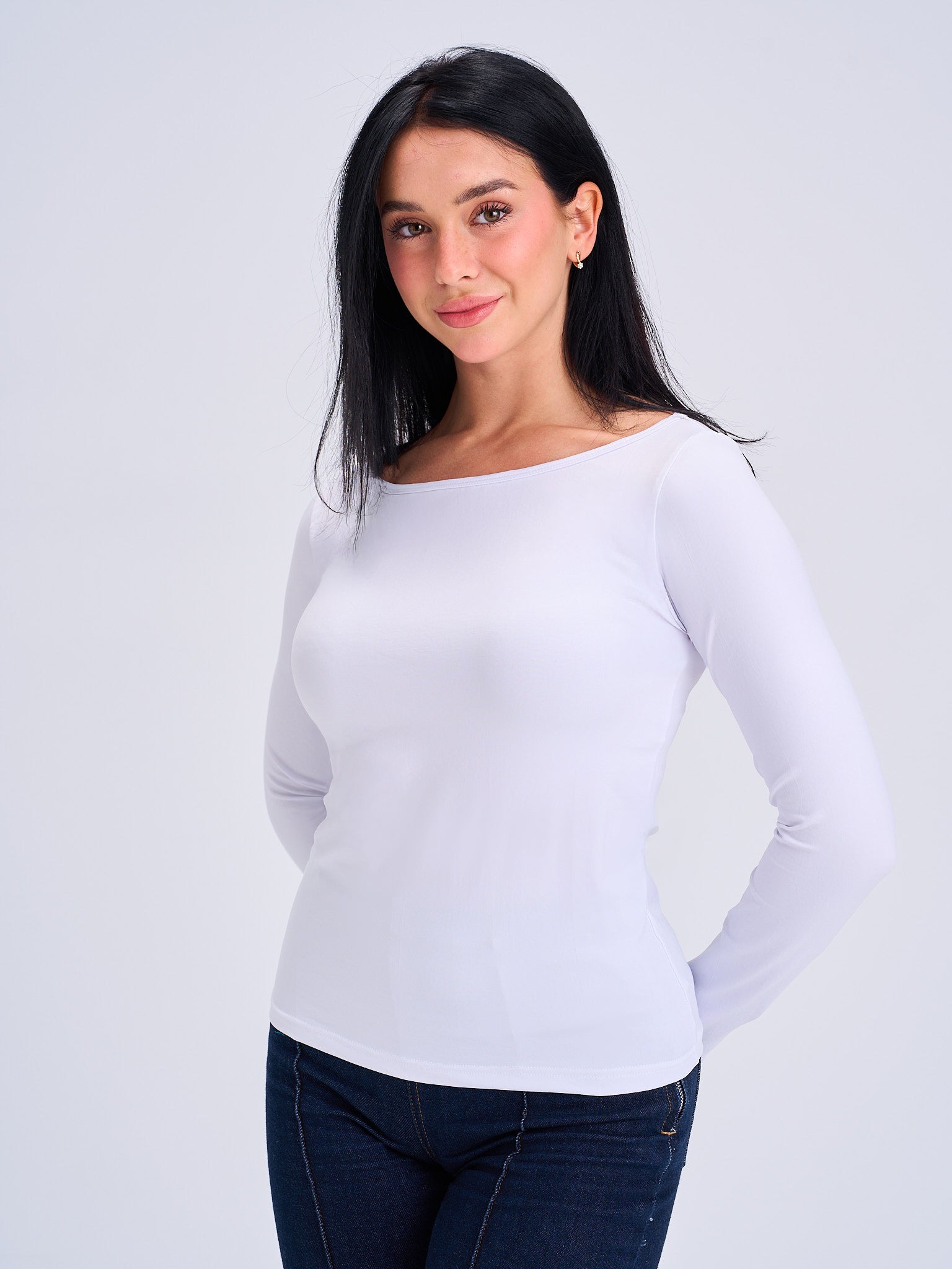 FlowNeck Longsleeve Top