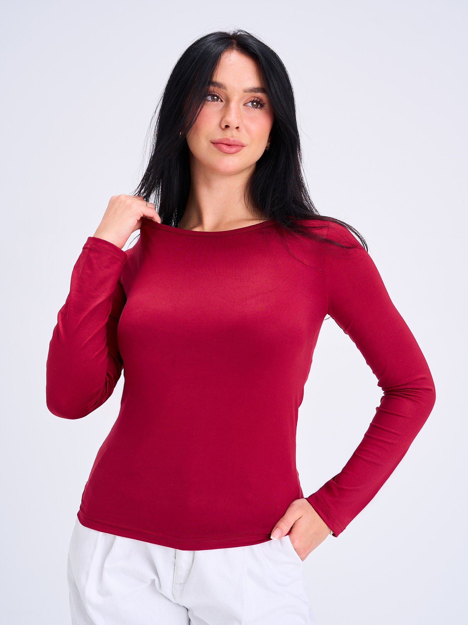 FlowNeck Longsleeve Top