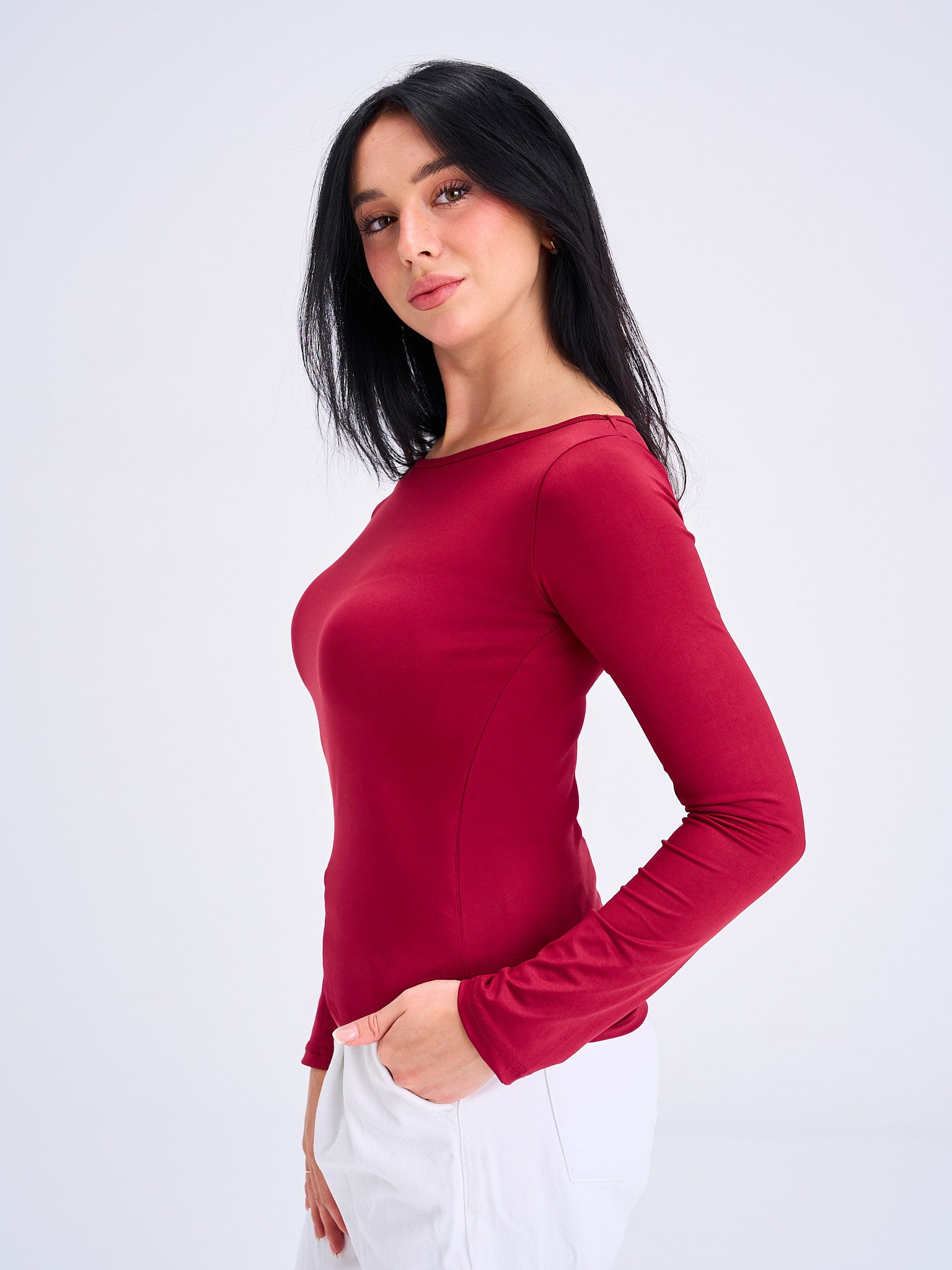 FlowNeck Longsleeve Top