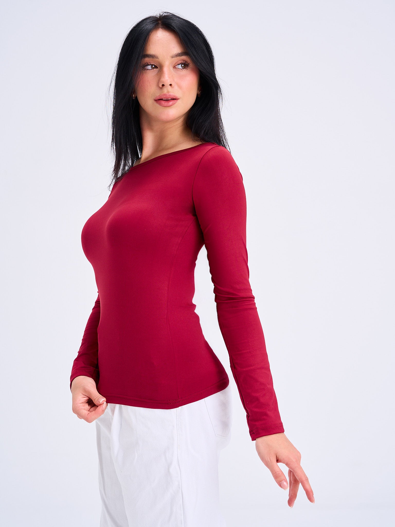 FlowNeck Longsleeve Top